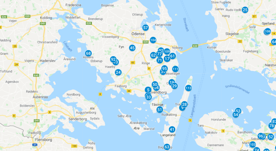 Bredbåndspuljen 2019 fyn oversigt kort